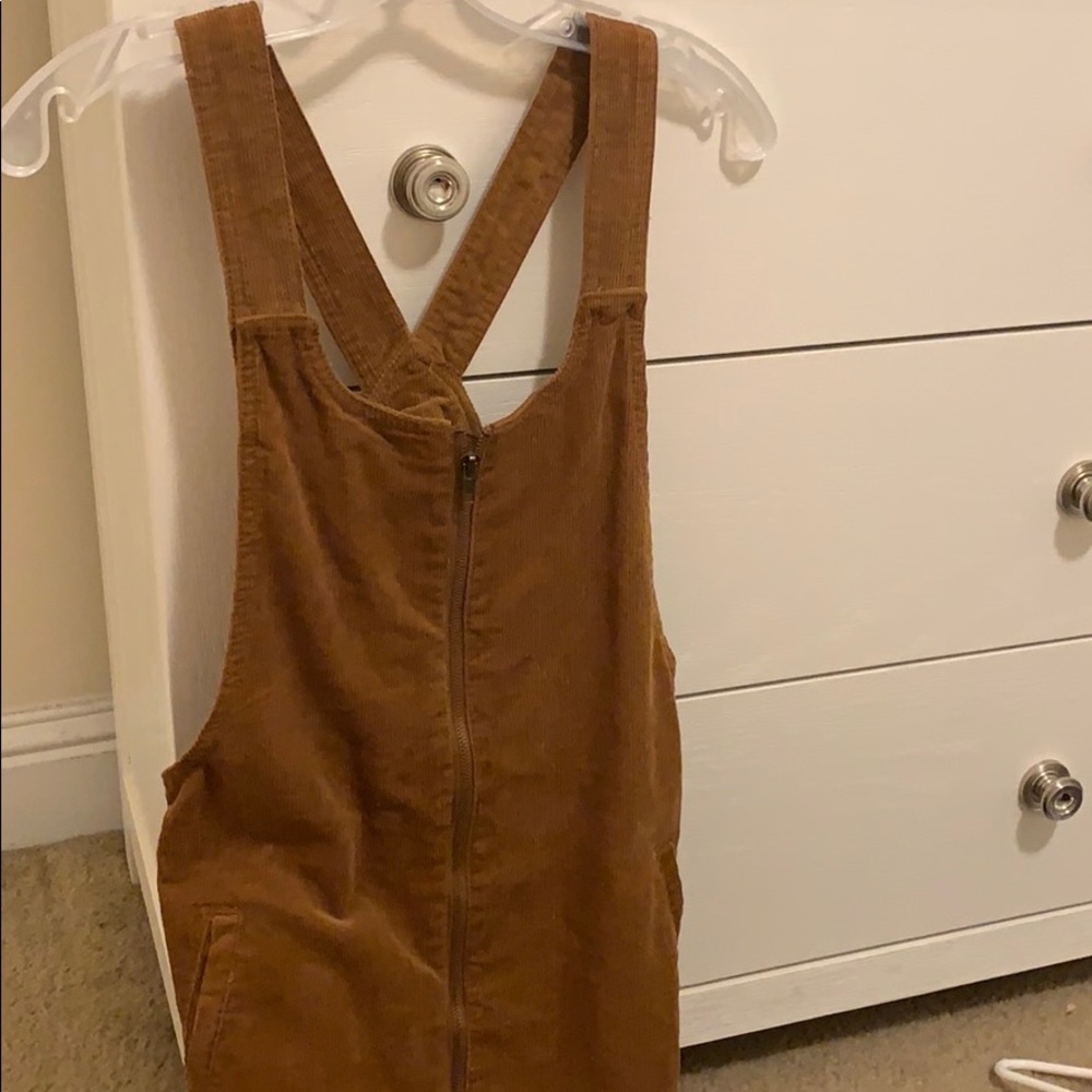 Corduroy overall dress